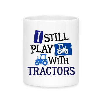 Vehicle Agricultural Machinery Tractor Statement Tractor - Mug with Heart-Shaped Handle - white - Front