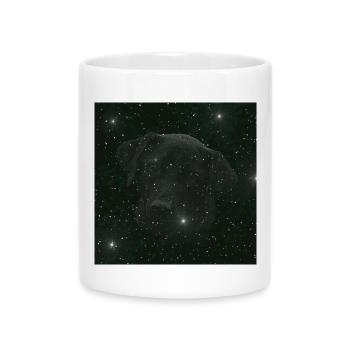 originelle geschenke, Labradorkopf nachtmuster - Tasse mit Herzhenkel - Weiß - Vorne