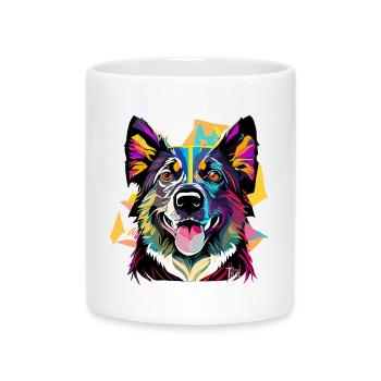 Schäferhund - Tasse mit Herzhenkel - Weiß - Vorne