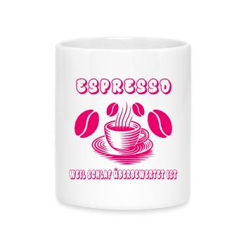 Espresso Design - Tasse mit Herzhenkel - Weiß - Vorne