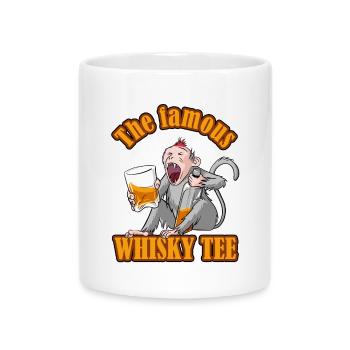 Das berühmte Whisky-Tee – Aper'Monkey Edition - Tasse mit Herzhenkel - Weiß - Vorne