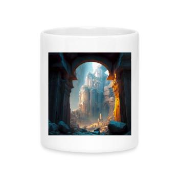 Stadt 02 - Tasse mit Herzhenkel - Weiß - Vorne