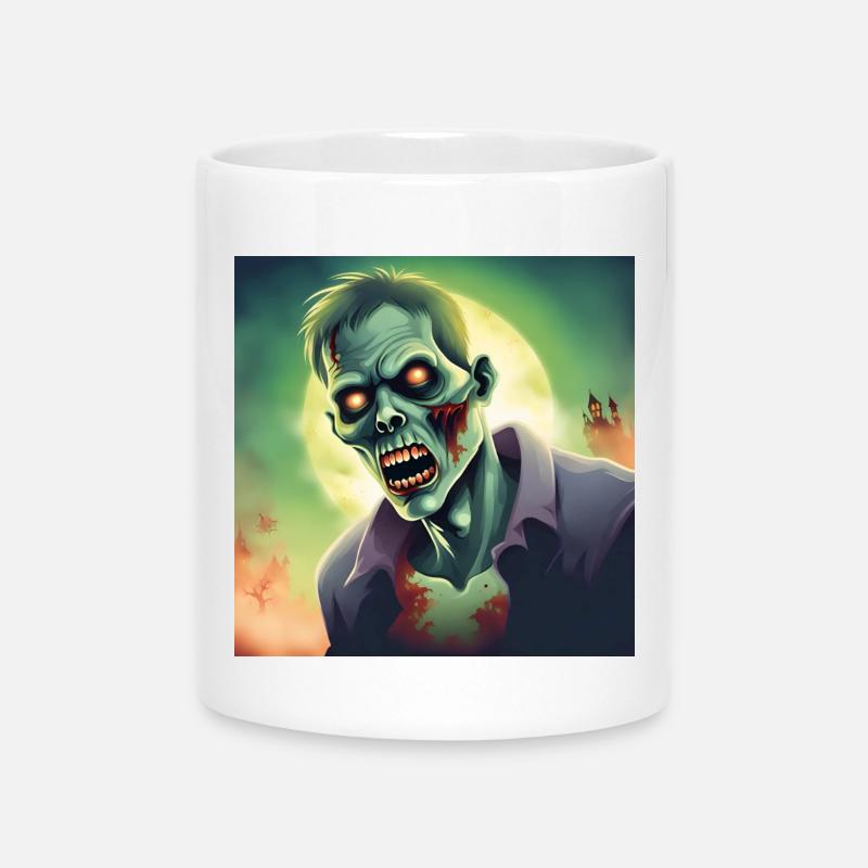 Zombie Halloween Edition 2023! Flux d’impression. - Mug avec anse en forme de cœur - blanc