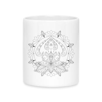 Lotus - Tasse mit Herzhenkel - Weiß - Vorne