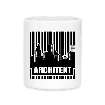 Profession Dictant Superviseur De Carrière Architecte - Mug avec anse en forme de cœur - blanc - Devant