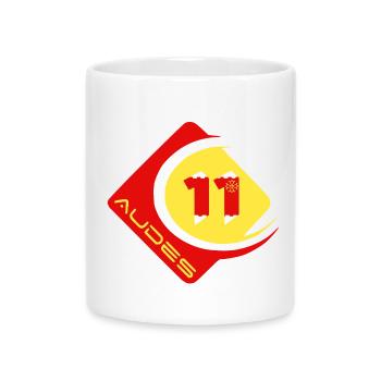 Audes - Mug with Heart-Shaped Handle - white - Front