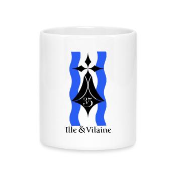 Ille et vilaine - Mug with Heart-Shaped Handle - white - Front