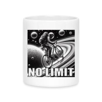 NO LIMIT - Mug avec anse en forme de cœur - blanc - Devant