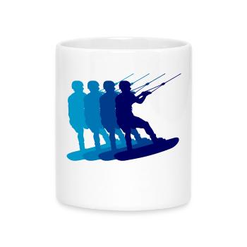 Stunt Wakeboard Surf Sports nautiques Wakesurf - Mug avec anse en forme de cœur - blanc - Devant