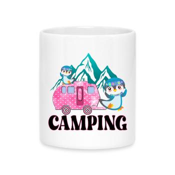 CAMPING CAMPINGSPLATZ PINGUINE - Mug with Heart-Shaped Handle - white - Front