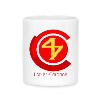 Lot et Garonne - Mug with Heart-Shaped Handle - white - Front