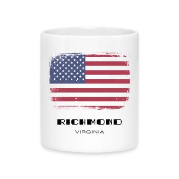 Richmond, Virginia, USA - Mug with Heart-Shaped Handle - white - Front