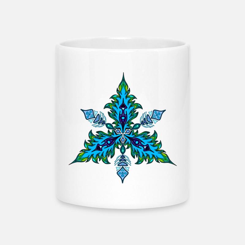 Kristall - Tasse mit Herzhenkel - Weiß