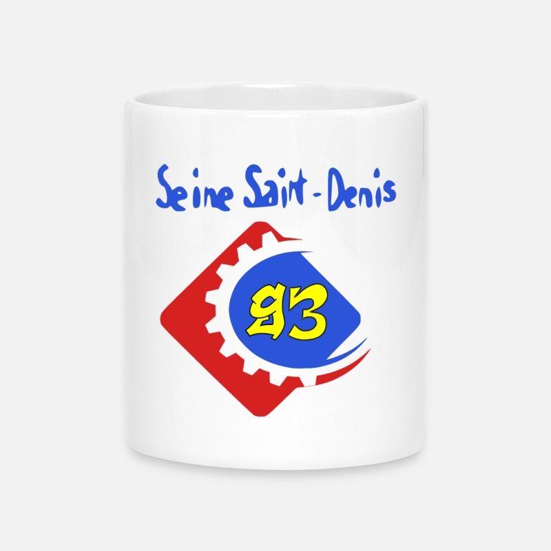 Seine Saint Denis - Tasse mit Herzhenkel - Weiß