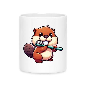 Bieber - Tasse mit Herzhenkel - Weiß - Vorne