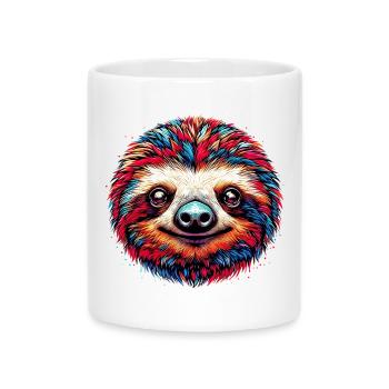 Sloth - Mug with Heart-Shaped Handle - white - Front