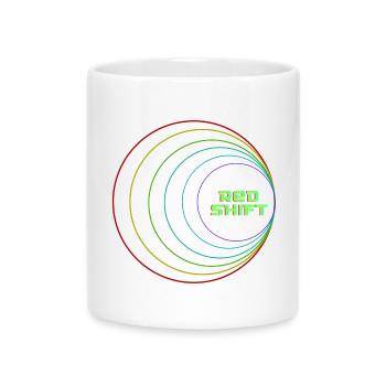 Red Shift - Mug with Heart-Shaped Handle - white - Front