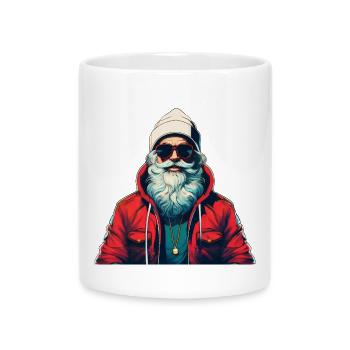 Santa Claus Urban - Mug with Heart-Shaped Handle - white - Front