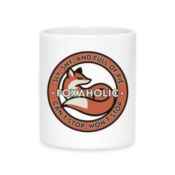 Accro au renard - Mug avec anse en forme de cœur - blanc - Devant