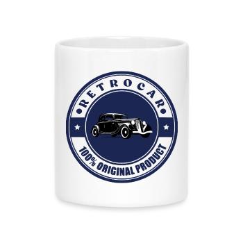 Rétro car - Mug avec anse en forme de cœur - blanc - Devant