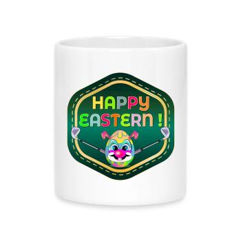 HAPPY EASTERN EGGS BEIM GOLFSPIELEN - Tasse mit Herzhenkel - Weiß - Vorne