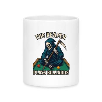 Reaper Billiard Legend - Tasse mit Herzhenkel - Weiß - Vorne