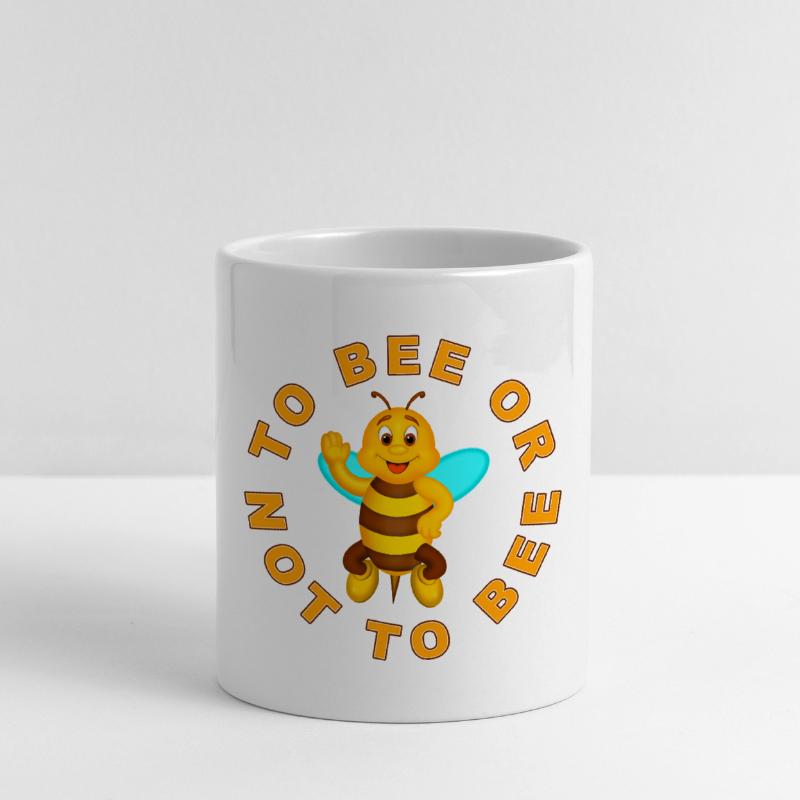 Biene oder nicht Biene Tasse mit Herzhenkel