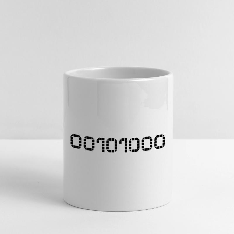 Binary notation - 40 Mug with Heart-Shaped Handle
