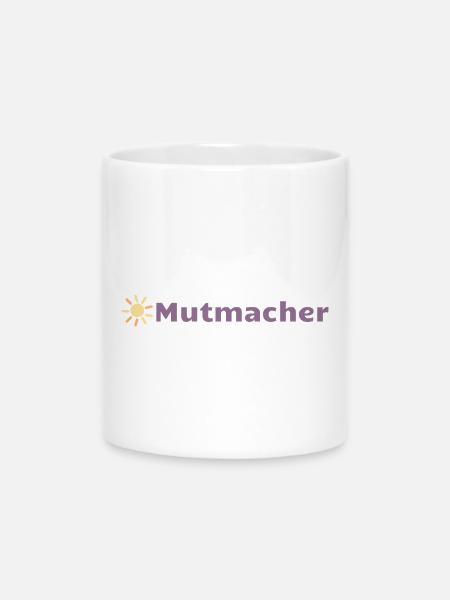Mutmacher - Tasse mit Herzhenkel - Weiß