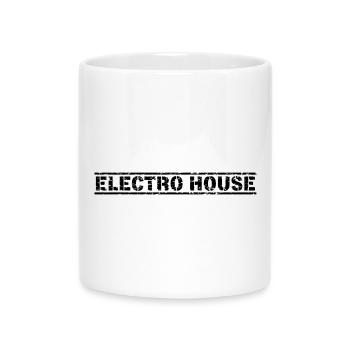 Electro House - Mug with Heart-Shaped Handle - white - Front