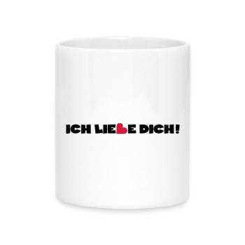 Liebe Herz Valentinstag - Tasse mit Herzhenkel - Weiß - Vorne