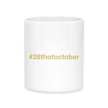 born on October 28 Birthday birthday - Mug with Heart-Shaped Handle - white - Front