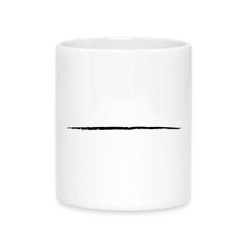refroidir ligne coup de pinceau raye la ligne color - Mug with Heart-Shaped Handle - white - Front