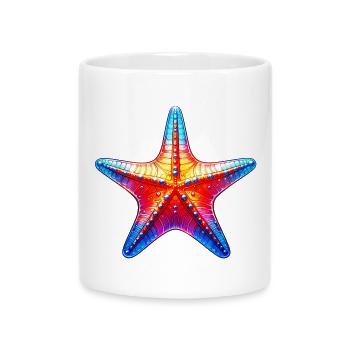 Seestern - Tasse mit Herzhenkel - Weiß - Vorne