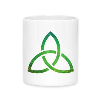 Celtic Knot - Mug with Heart-Shaped Handle - white - Front