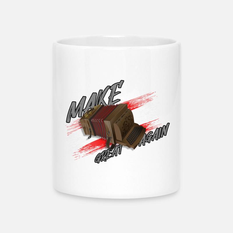FAIRE EN SORTE QUE LA PRESSE RECOMMENCE À ÊTRE GRANDE | ZiachON ! - Mug avec anse en forme de cœur - blanc