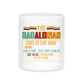Dadlorian Inspirational Quote T-Shirt - Mug with Heart-Shaped Handle - white - Front