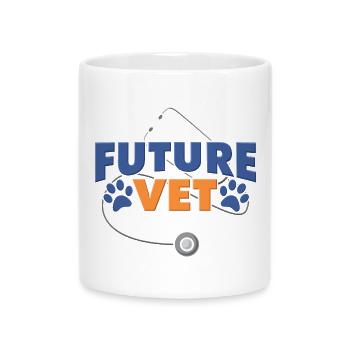 Tierarzt Veterinär Student - Tasse mit Herzhenkel - Weiß - Vorne
