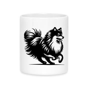 Spitz - Tasse mit Herzhenkel - Weiß - Vorne