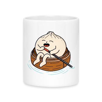 Steamy Set Sail - Mug with Heart-Shaped Handle - white - Front