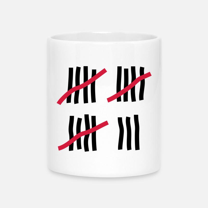 18 ans - anniversaire - Mug avec anse en forme de cœur - blanc