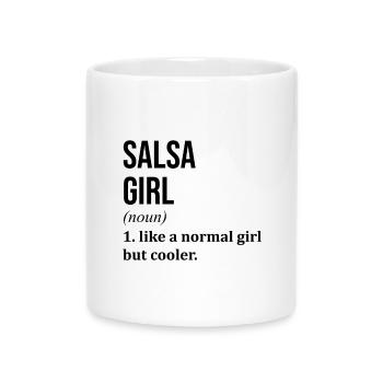 Salsa - Tasse mit Herzhenkel - Weiß - Vorne