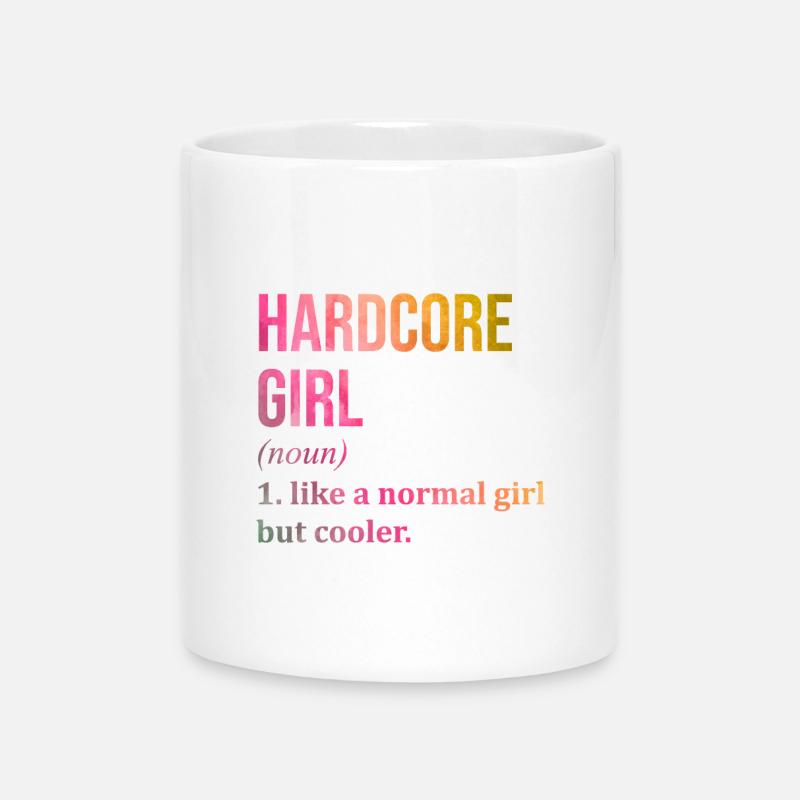 Hardcore - Mug avec anse en forme de cœur - blanc