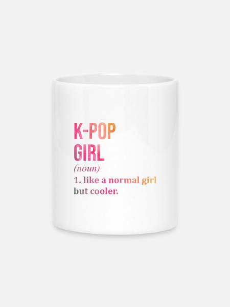 K Pop K Pop K Pop - Tasse mit Herzhenkel - Weiß