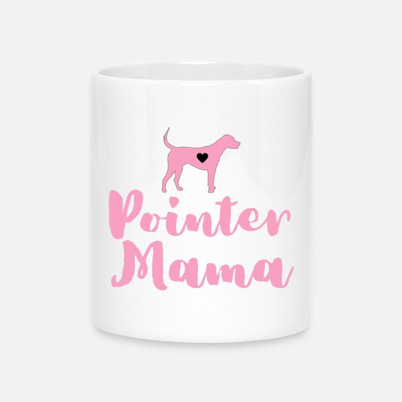 Deutsch Pointer Mama Pointer Mama - Tasse mit Herzhenkel - Weiß