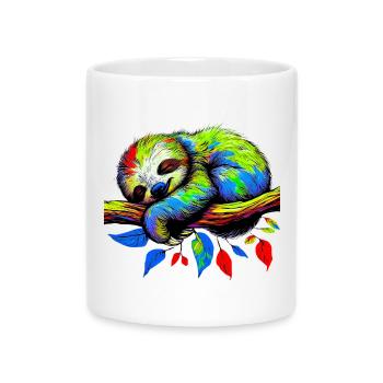 Sloth - Mug with Heart-Shaped Handle - white - Front