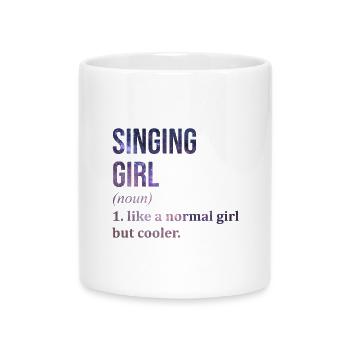Singing - Mug with Heart-Shaped Handle - white - Front