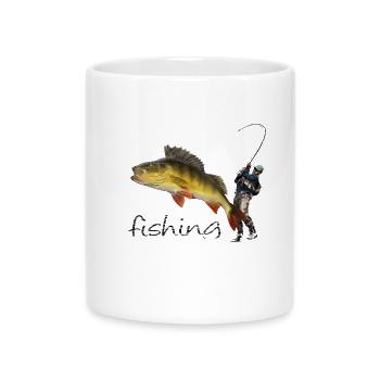 Barsch - Tasse mit Herzhenkel - Weiß - Vorne