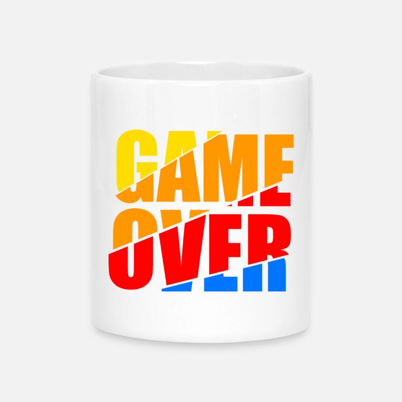Fin du jeu - Mug avec anse en forme de cœur - blanc