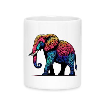 Elephant - Mug with Heart-Shaped Handle - white - Front